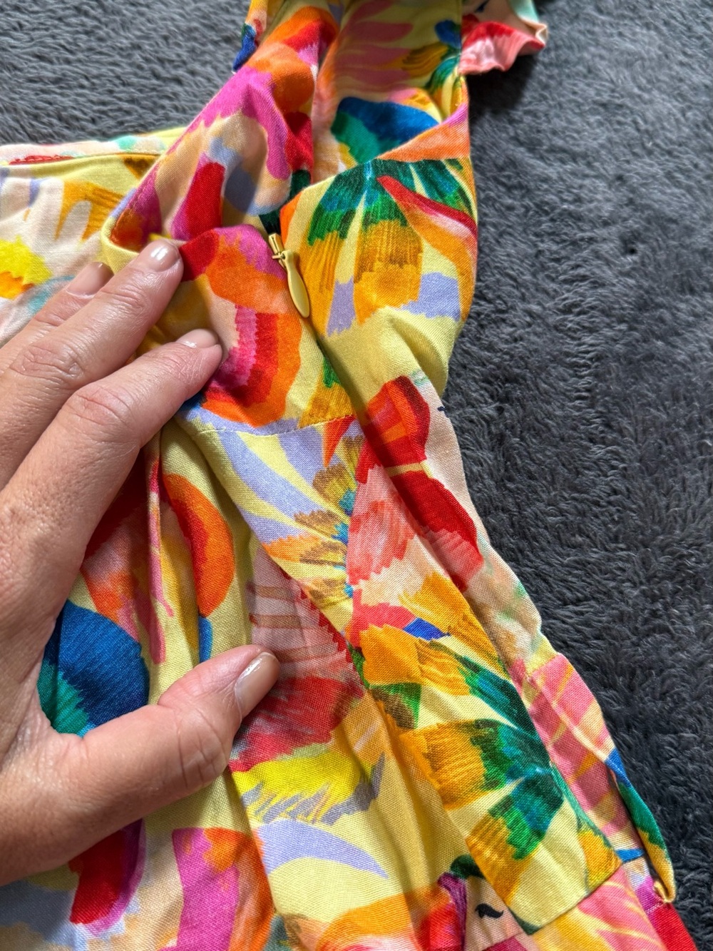 Farm rio - Anthropolgie - Yellow Tropical Print Romper - Picture 10 of 16